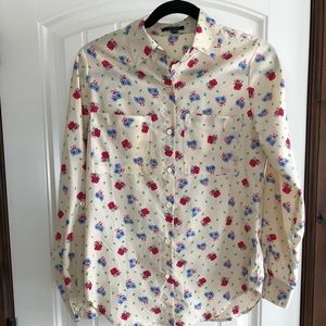 Floral button down shirt